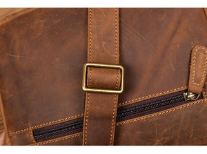 YAAGLE Top Crazy Horse Leather Sling Bag Mens Leather Bag Crossbody Bag for Men YG9754 - YAAGLE.com