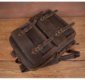 YAAGLE Vintage Leather Backpack YG9980 - YAAGLE.com