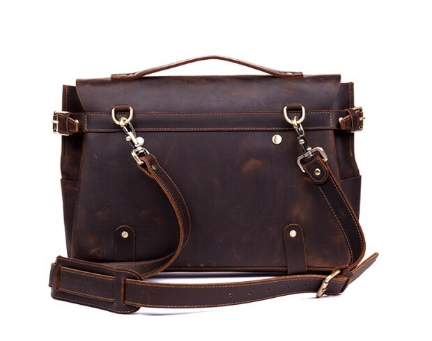 Steel Horse Leather The Hemming Leather Laptop Bag