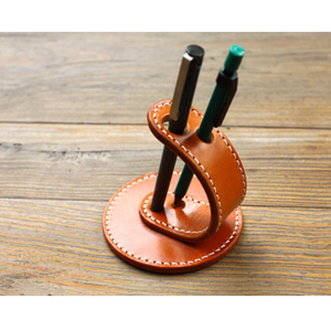 YAAGLE Custom Desk pen holder handmade leather Pencil case holder for desk YG88609