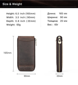 YAAGLE  Custom personalized Luxury Utility genuine leather watch case organizer YG1121