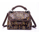 YAAGLE Women Genuine Leather handbags Ladies Embossed Shoulder Bag /Crossbody Bag YG6650