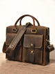 YAAGLE  Men's Vintage Genuine Leather Briefcase Messenger Bag  YG0822