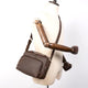 YAAGLE Vintage crazy horse leather genuine leather men shoulder messenger bag YG6653