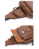 YAAGLE Men Cross Chest Leather Sling Bag with 2 pocket YG20729