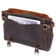 YAAGLE  Crazy Horse Leather Messenger Bag For Men Top Handle bag Laptop Bag YG7369 - YAAGLE.com