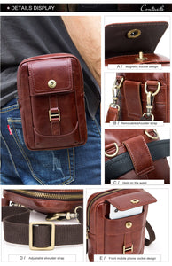 YAAGLE Men’s leather sling bag YG5436