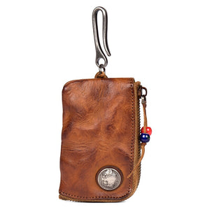 YAAGLE Vegetable Tanned Cowhide Key Bag YG0012 - YAAGLE.com