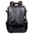 YAAGLE Top Quality Vintage stylish Black School Laptop Backpack waterproof genuine leather bag for Male YG6577