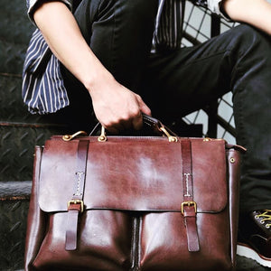 leather messenger bag for men