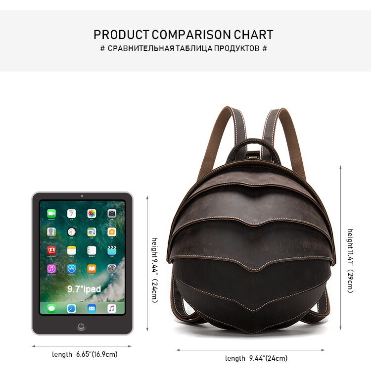 beetle backpack leather YAAGLE Personality Horse Leather men's bag leather beetle women's back – YAAGLE.com