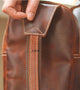 Vintage Full Grain Leather Small Sling Backpack