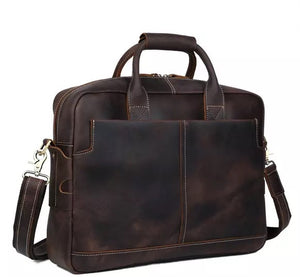 YAAGLE  Genuine Leather Men's Briefcase Messenger Tote Bag Fit 15.6 Laptop  YG7732 - YAAGLE.com