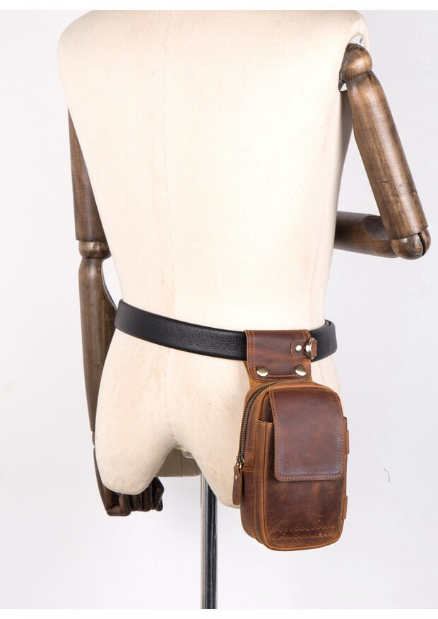 Buy Leather Belt Bag Waist Bag Waist Purse Small Leather Bag