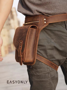 YAAGLE Leather Fanny Pack