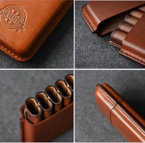 YAAGLE Leather Handmade Cigarette Cases for Man/Woman 10 sticks YG2001 - YAAGLE.com