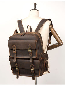 YAAGLE Vintage Leather Backpack YG9980 - YAAGLE.com