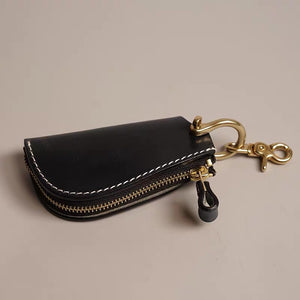 YAAGLE High Quality Handmade Men's Leather Key Case Leather Key Holder  YG7432 - YAAGLE.com