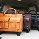 19 Inch Leather Vintage Trolley Luggage