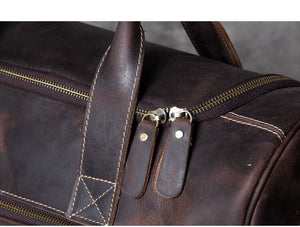 Crazy Horse Leather Holdall Duffel Bag YG1131 - YAAGLE.com