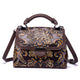 YAAGLE Women Genuine Leather handbags Ladies Embossed Shoulder Bag /Crossbody Bag YG6650