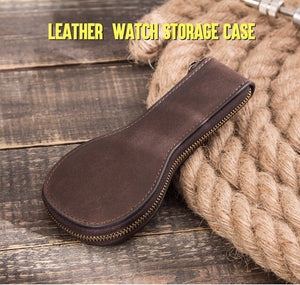 YAAGLE leather  watch case for travel YG6554