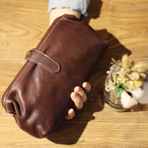 YAAGLE Vintage Genuine Leather ladies Travel Makeup Hanging Toiletry Bag YG6611 - YAAGLE.com