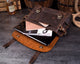 YAAGLE  Crazy Horse Leather Messenger Bag For Men Top Handle bag Laptop Bag YG7369 - YAAGLE.com