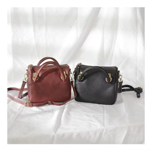 YAAGLE Female Vintage Handmade Real Leather Flap Handbag YG8854 - YAAGLE.com