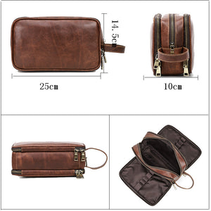 Genuine Leather Toiletry Bag