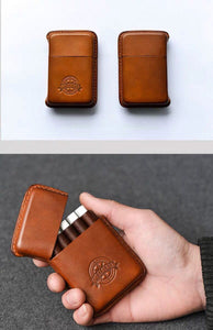 YAAGLE Leather Handmade Cigarette Cases for Man/Woman 10 sticks YG2001 - YAAGLE.com