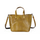 YAAGLE  Simple Style Women Tanned Leather Handbag Tote YG9671 - YAAGLE.com