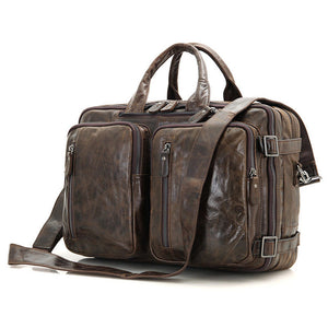 YAAGLE Multi-functional Real Leather Hand Briefcase Business Backpack YG7014 - YAAGLE.com