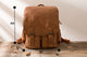 YAAGLE Men's Multi-pockets Crazy Horse Leather 17 inch Travel Backpack YG2010 - YAAGLE.com