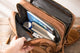 YAAGLE Men's Multi-pockets Crazy Horse Leather 17 inch Travel Backpack YG2010 - YAAGLE.com