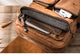 YAAGLE Men's Multi-pockets Crazy Horse Leather 17 inch Travel Backpack YG2010 - YAAGLE.com