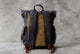 Unisex Fashion Multi-pockets Tanned Leather Travel Backpack YGJWM982 - YAAGLE.com