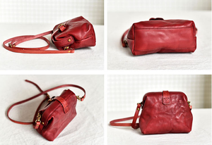 YAAGLE Women Vintage Vegetable Soft Tanned Leather Shoulder Bags YG291 - YAAGLE.com