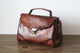 YAAGLE Women Vintage Tanned Leather Flap Shoulder Bag Tote YGPD2099 - YAAGLE.com