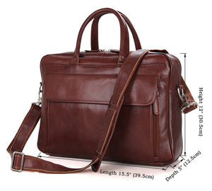 YAAGLE Genuine Leather Business Handbag Briefcase for Men YG7333 - YAAGLE.com