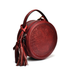YAAGLE Female Personalized Real Leather Round Cross Body Bag YG8082