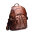YAAGLE Men's Vegetable Tanned Leather Drawstring Flap Backpack YG9003
