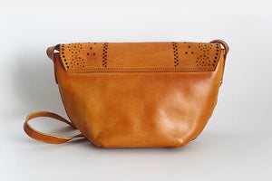 YAAGLE Women Retro Tanned Leather Mini Cross Body Bag YGPD2147 - YAAGLE.com