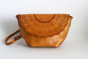 YAAGLE Women Retro Tanned Leather Mini Cross Body Bag YGPD2147 - YAAGLE.com